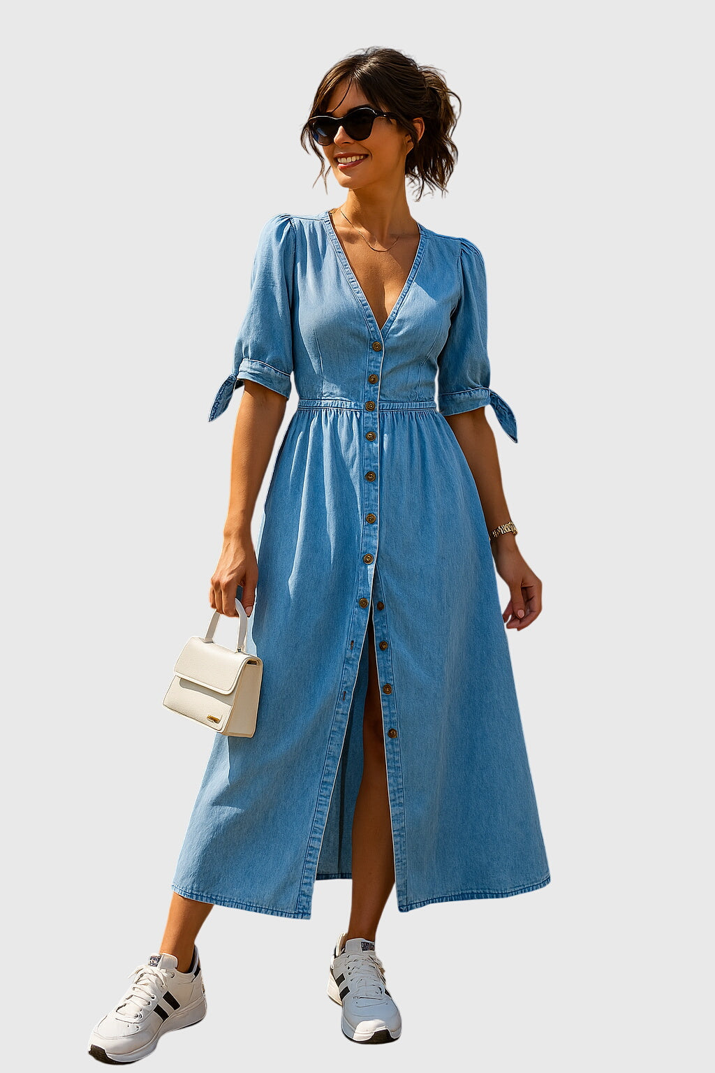 Jacey™ | Elegant Denim Dress