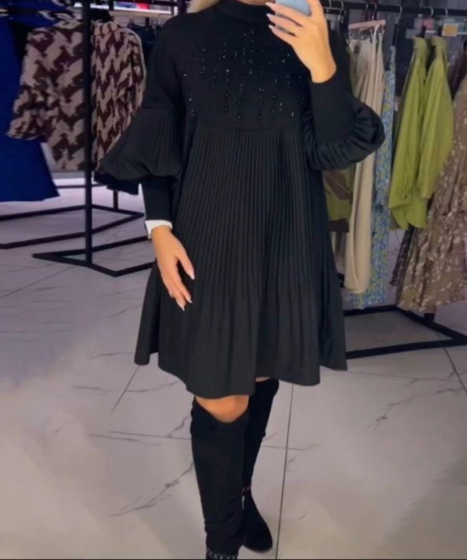 Ashlyann | Elegant Midi Dress